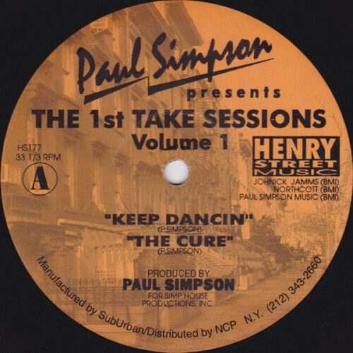Paul Simpson - The 1st Take Sessions (Volume 1) (12")