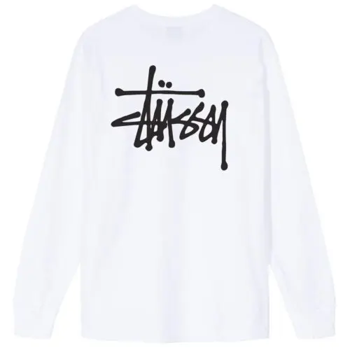 Stüssy Basic LS Tee White