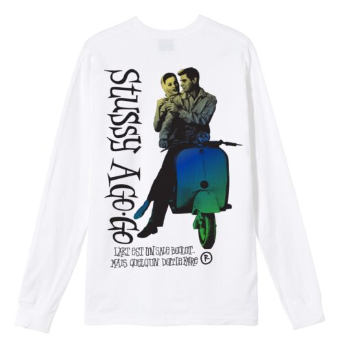 Stüssy A Go-Go LS Tee White