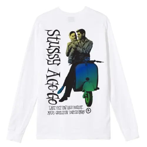 Stüssy A Go-Go LS Tee White