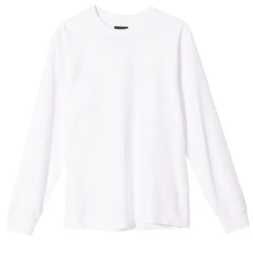 Stüssy Stock Logo Ls Crew White