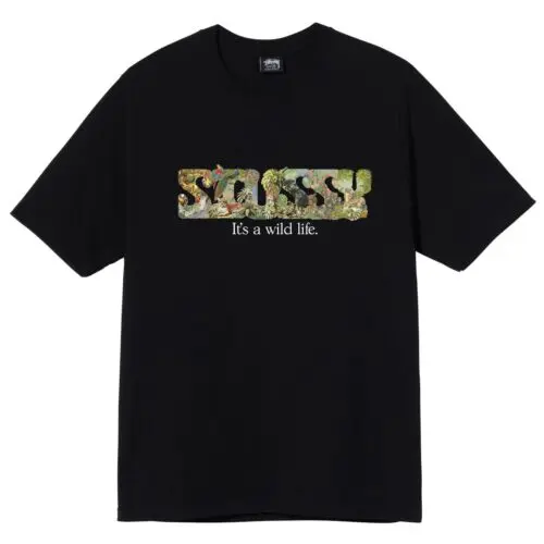 Stüssy It's a Wild Life Tee Black