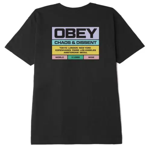 Obey Built To Last Tee Black