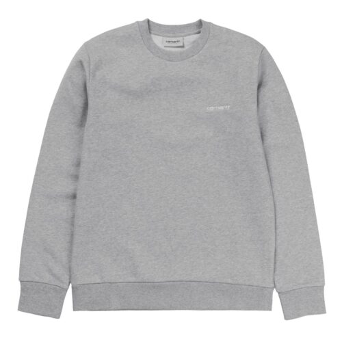 Carhartt WIP Script Embroidery Sweat Grey Heather
