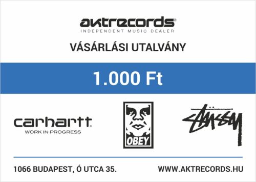 Aktrecords Vásárlási Utalvány 1000 Ft