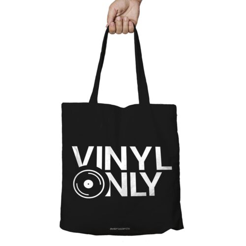 Aktrecords Vinyl Only Tote Bag Black