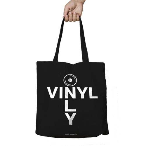 Aktrecords Only Vinyl Tote Bag Black