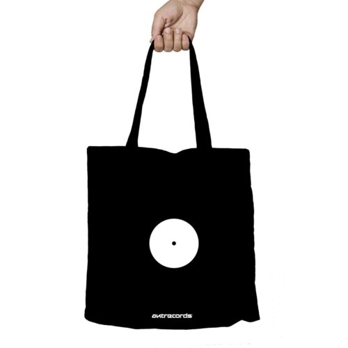 Aktrecords Vinyl Label Tote Bag Black
