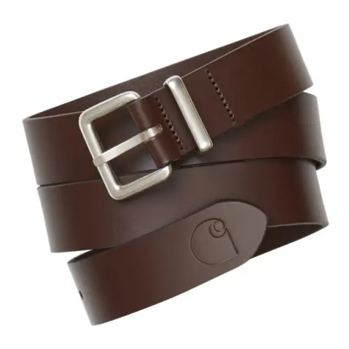 Carhartt WIP Logo Belt Dark Brown