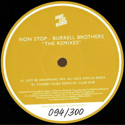 Burrell Brothers* - Non Stop "The Remixes" (12")