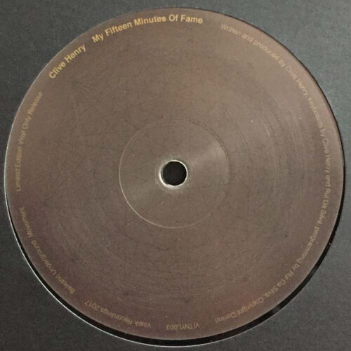 Clive Henry - My Fifteen Minutes Of Fame (12", S/Sided, Ltd)