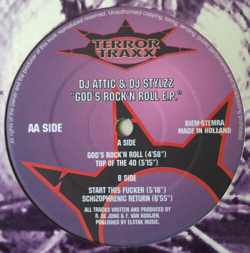 DJ Attic & DJ Stylzz* - God's Rock'N Roll E.P. (12", EP)