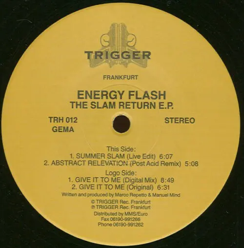 Energy Flash - The Slam Return E.P. (12", EP)