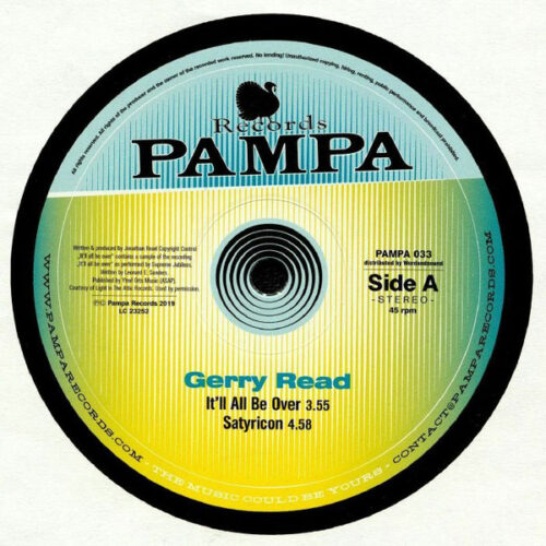 Gerry Read - It'll All Be Over  (12")