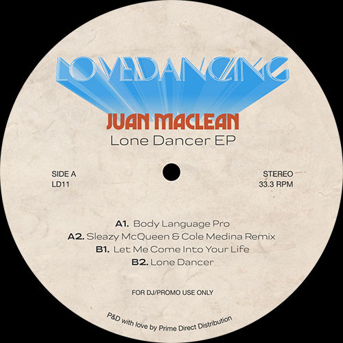 Juan MacLean - Lone Dancer EP (12", EP, Promo)