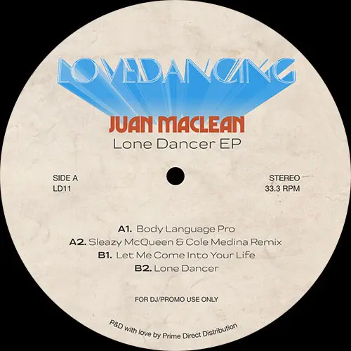 Juan MacLean - Lone Dancer EP (12", EP, Promo)