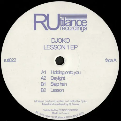 DJOKO (3) - Lesson 1 EP (12", EP)