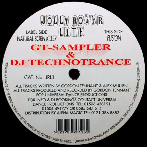 GT-Sampler & DJ Technotrance* - Natural Born Killer / Fusion (12")
