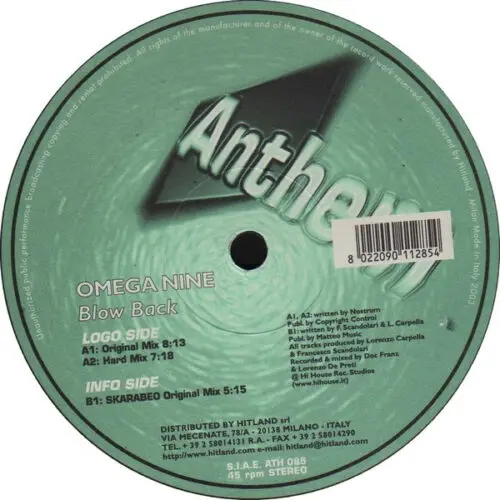 Omega Nine - Blow Back (12")
