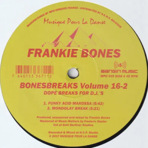 Frankie Bones - Bonesbreaks Volume 16-2 (Dope Breaks For D.J.'s) (12", Ltd, RP)