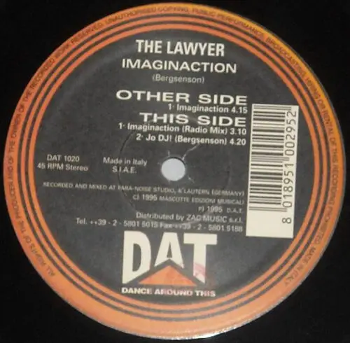 The Lawyer (2) - Imaginaction (12")