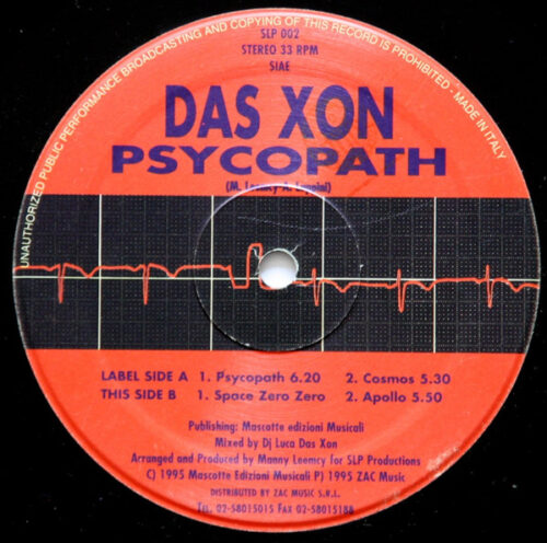 Das Xon - Psycopath (12")