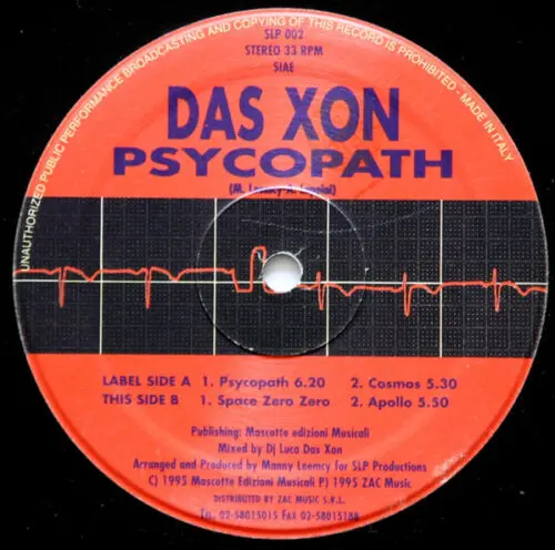 Das Xon - Psycopath (12")