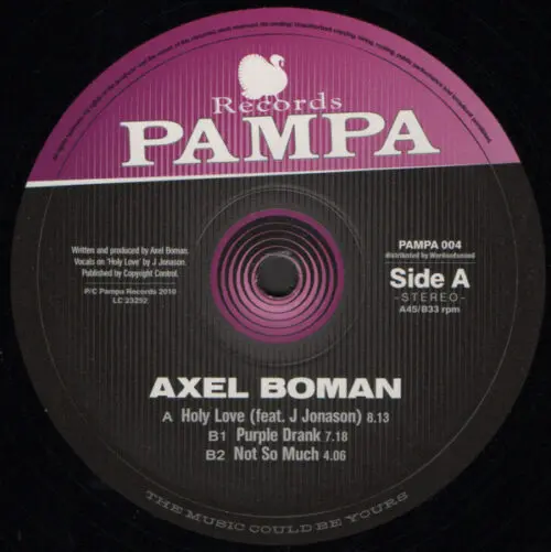 Axel Boman - Holy Love (12")
