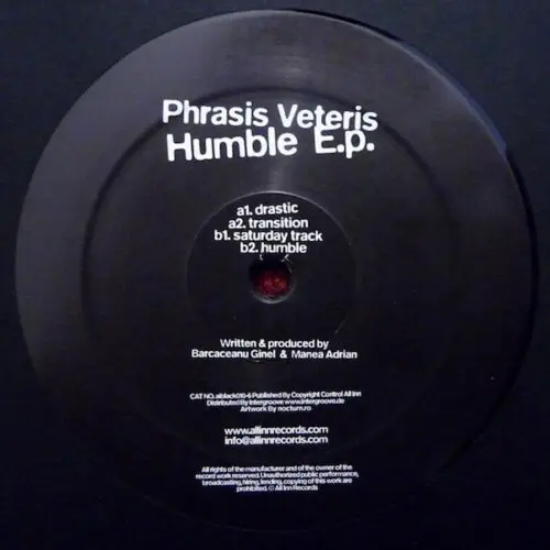 Phrasis Veteris - Humble E.p. (12", EP, Ltd)