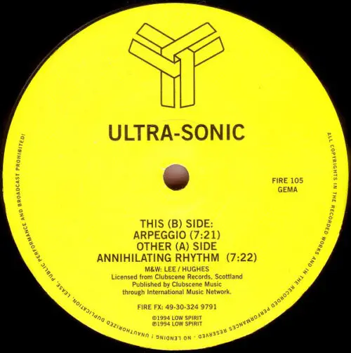 Ultra-Sonic - Annihilating Rhythm (12")