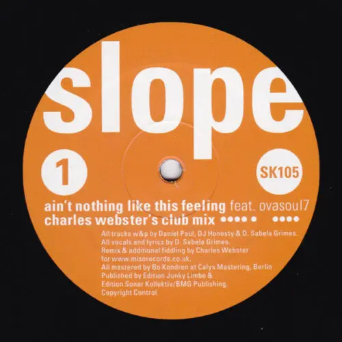 Slope Feat. Ovasoul7 - Ain't Nothing Like This Feeling (12")