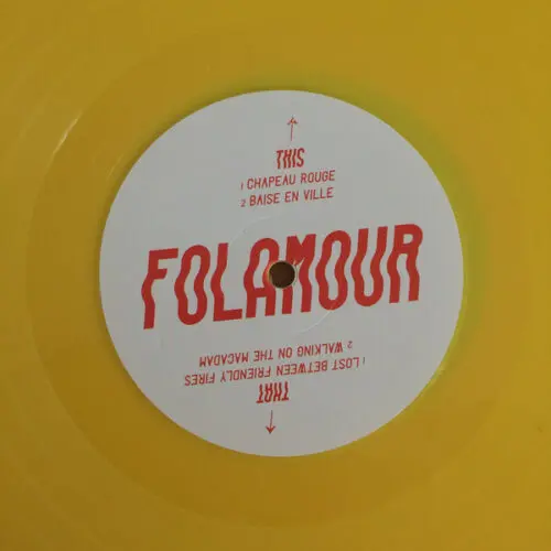 Folamour - Chapeau Rouge (12", Single, yel)