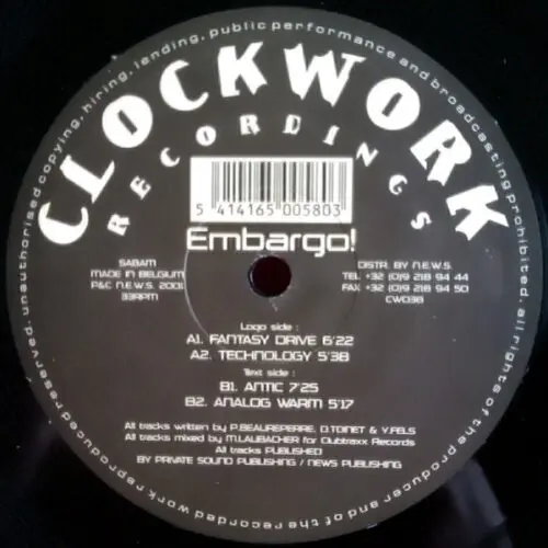 Embargo! - Technology - Album Sampler One (12")