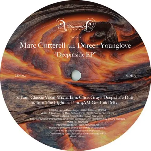 Marc Cotterell Feat. Doreen Younglove - Deepinside EP (12", EP, Ltd)
