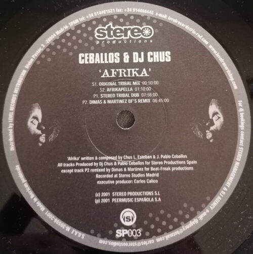 Ceballos & DJ Chus* - Afrika (12")
