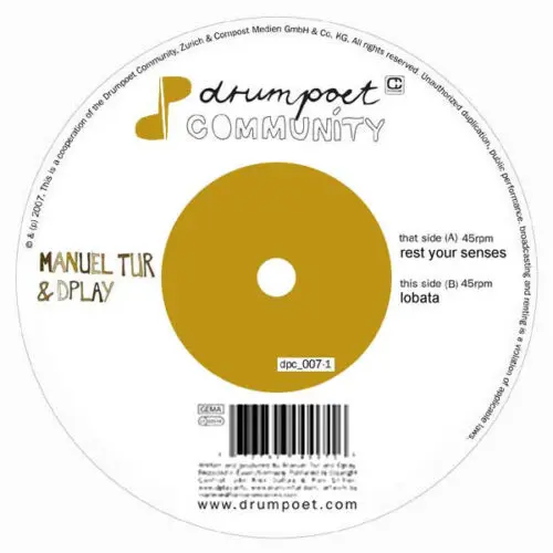 Manuel Tur & Dplay - Rest Your Senses (12")