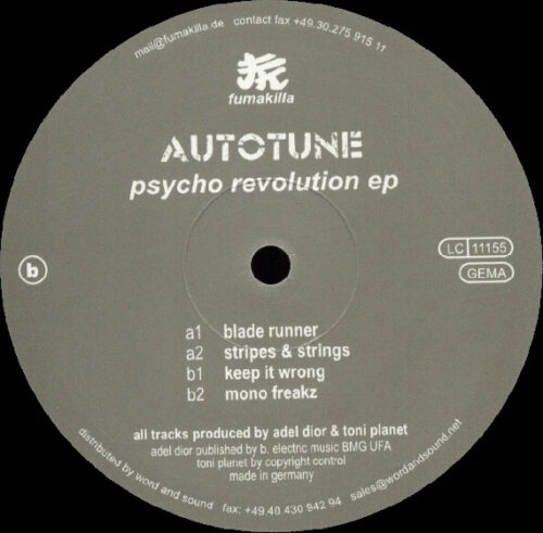 Autotune - Psycho Revolution EP (12", EP)