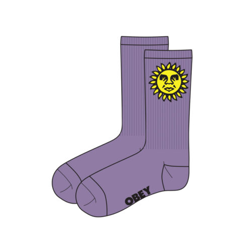 Obey Sunshine Socks Lavender