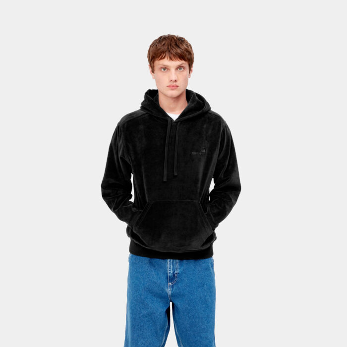 hooded united script sweatshirt black 1261