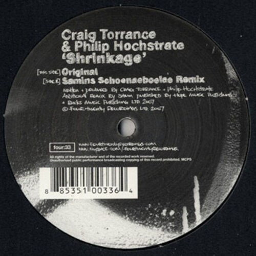 Craig Torrance & Philip Hochstrate - Shrinkage (12")