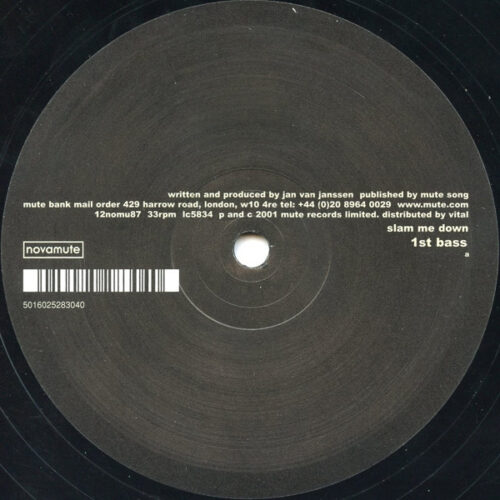 1st Bass - Slam Me Down (12")