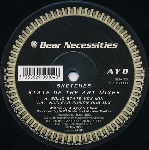 Ayo - Sketches (State Of The Art Mixes) (12")