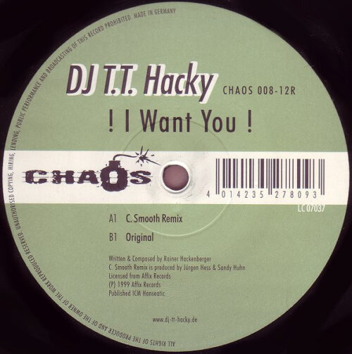 DJ T.T. Hacky - ! I Want You ! (12")