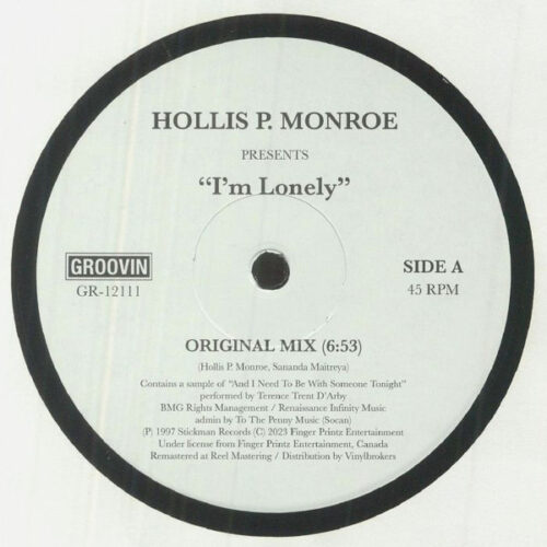 Hollis P. Monroe - I'm Lonely (12", RM)