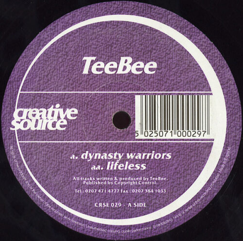 TeeBee - Dynasty Warriors / Lifeless (12")