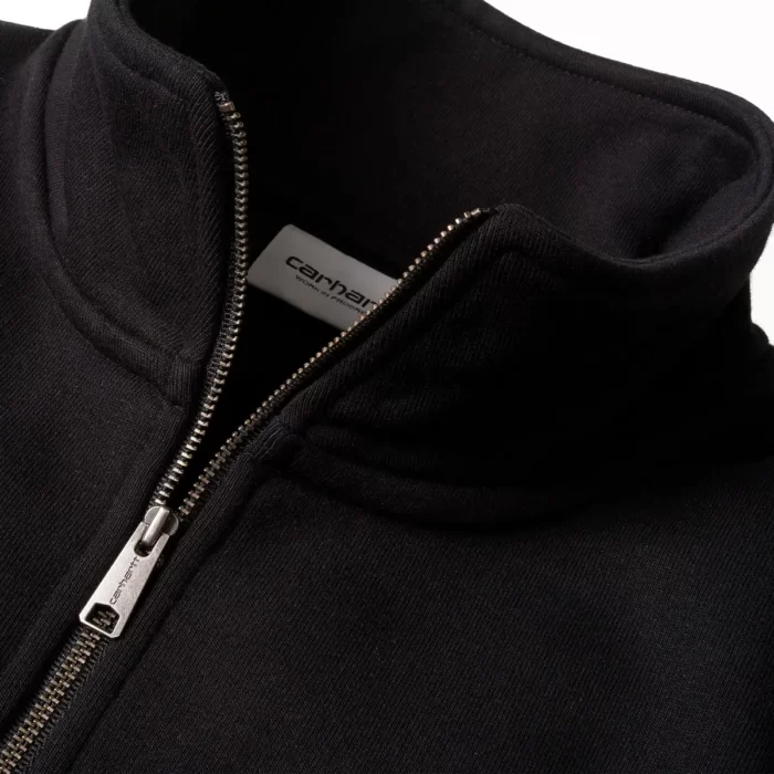 chase neck zip sweatshirt black gold 1559 2