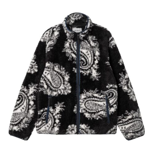 Carhartt WIP Jebson Sweat Jacket Black Paisley Print