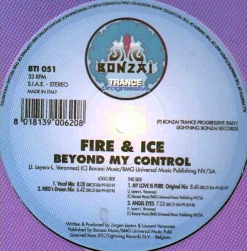 Fire & Ice - Beyond My Control (12")
