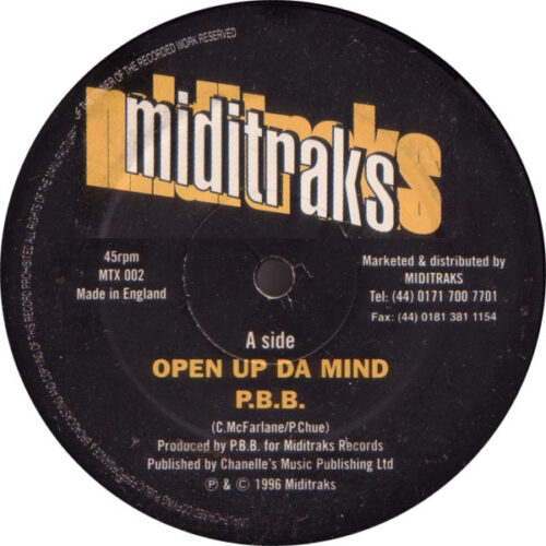 P.B.B.* - Open Up Da Mind / Take De Devil Down (Remix) (12")