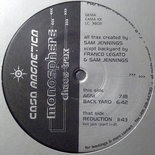Monosphere - Chaos Trax (12")